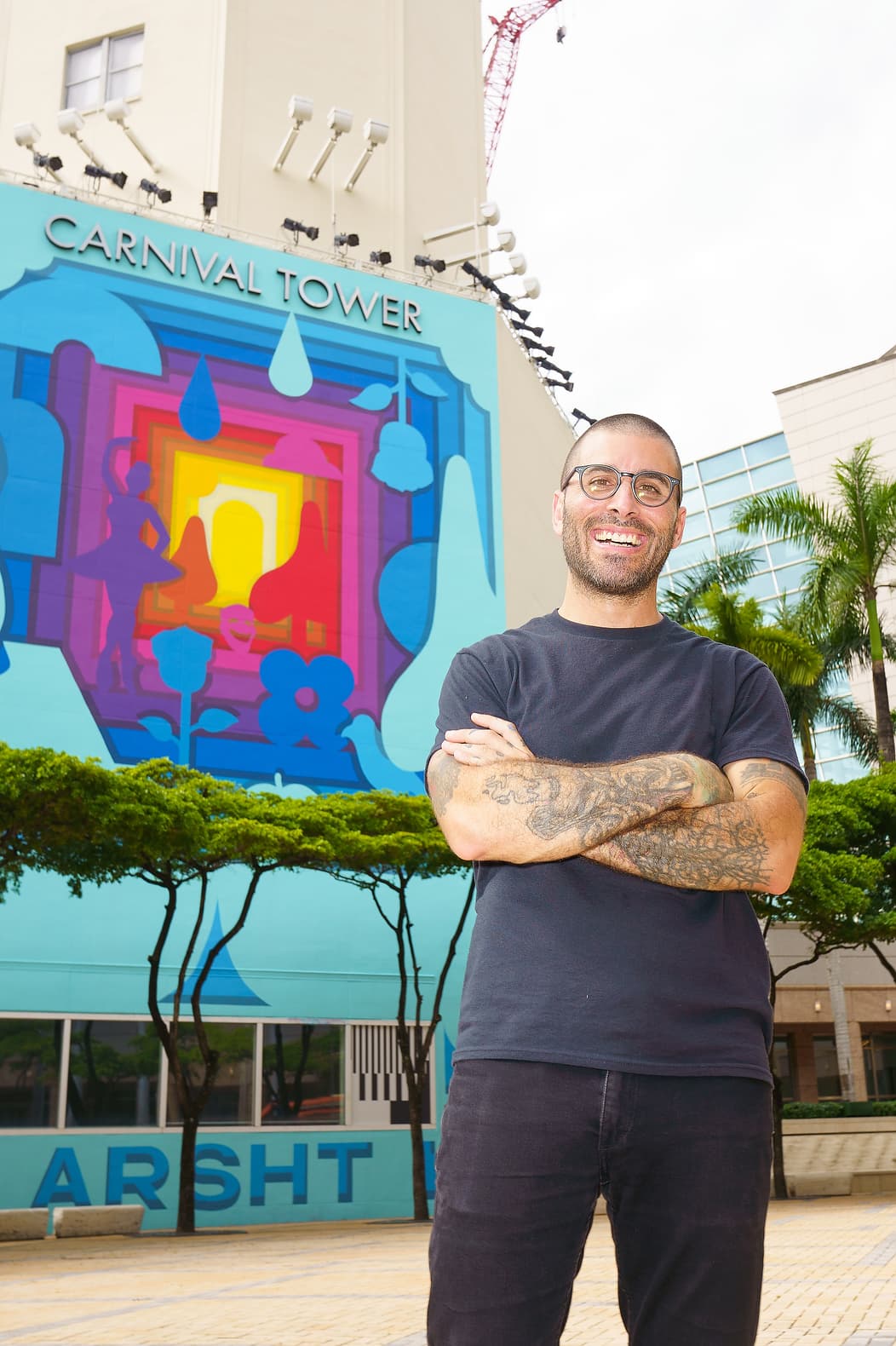New Mural Adorns Carnival Tower at Arsht Center